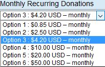 donation options
